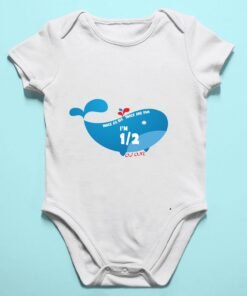 Personalized Half Birthday Baby Rompers