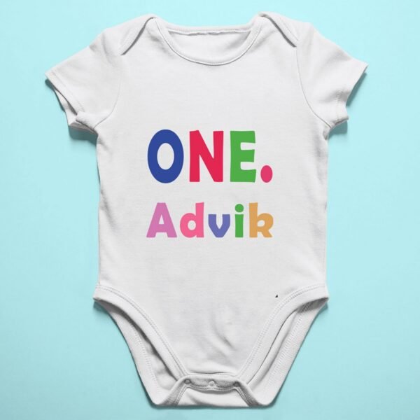 Alternative view of Personalized First Birthday Baby Rompers/T-Shirts