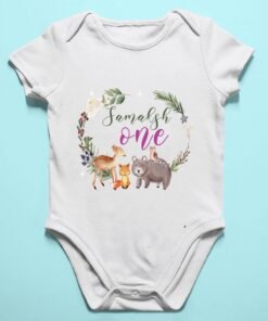 Alternative view of Personalized First Birthday Baby Rompers/T-Shirts
