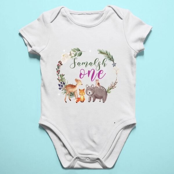 Alternative view of Personalized First Birthday Baby Rompers/T-Shirts