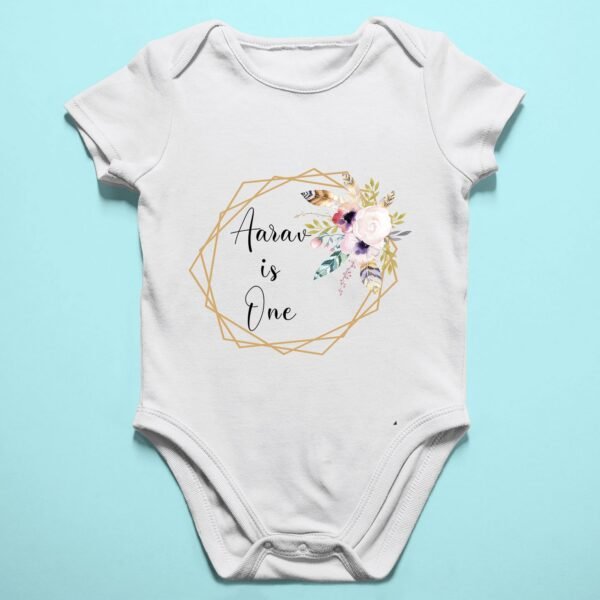 Alternative view of Personalized First Birthday Baby Rompers/T-Shirts