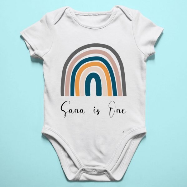 Alternative view of Personalized First Birthday Baby Rompers/T-Shirts