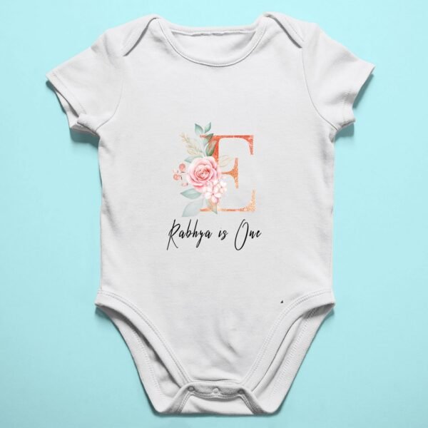Alternative view of Personalized First Birthday Baby Rompers/T-Shirts