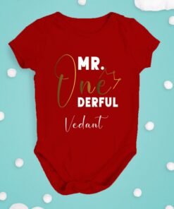 Personalized First Birthday Baby Rompers/T-Shirts