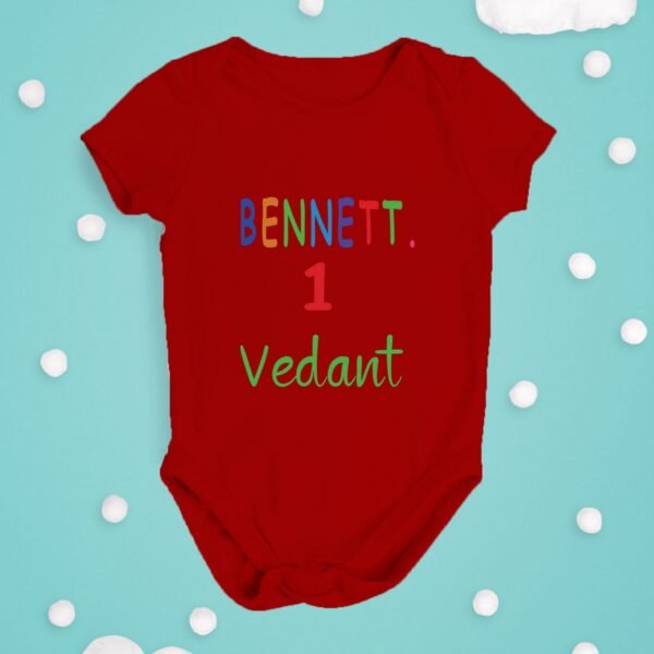 Alternative view of Personalized First Birthday Baby Rompers/T-Shirts