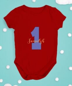 Alternative view of Personalized First Birthday Baby Rompers/T-Shirts