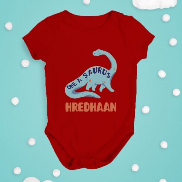 Alternative view of Personalized First Birthday Baby Rompers/T-Shirts