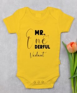 Alternative view of Personalized First Birthday Baby Rompers/T-Shirts
