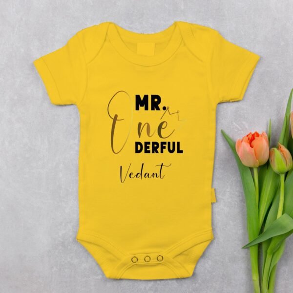 Alternative view of Personalized First Birthday Baby Rompers/T-Shirts