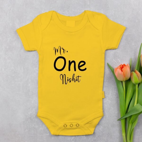 Alternative view of Personalized First Birthday Baby Rompers/T-Shirts
