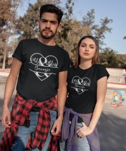 Mr & Mrs Personalised Couple T-Shirts - Pre-Wedding Photoshoots & Anniversary