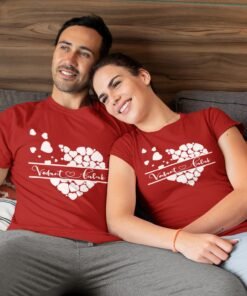 Alternative view of Personalised Couple T-Shirts for Pre-Wedding Photoshoots & Anniversary