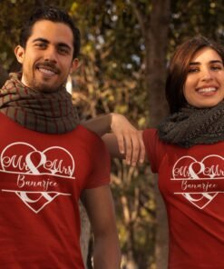 Alternative view of Mr & Mrs Personalised Couple T-Shirts - Pre-Wedding Photoshoots & Anniversary