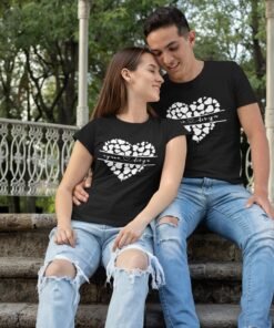 Alternative view of Personalised Couple T-Shirts for Pre-Wedding Photoshoots & Anniversary