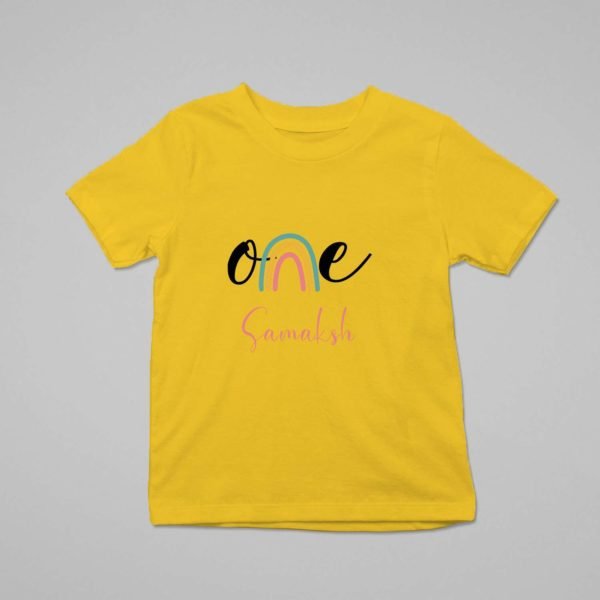 Alternative view of Personalized First Birthday Baby Rompers/T-Shirts