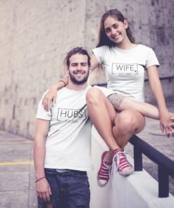 Hubby & Wifey Custom Couple T-Shirts