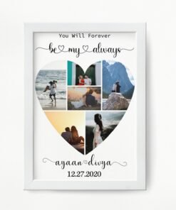 Couples, Couples Heart Collage Frames - Anniversary Gifts for Him & Her - Personalised Home Decor