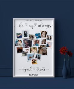 Couples, Couples Heart Collage Frames - Anniversary Gifts for Him & Her - Personalised Home Decor