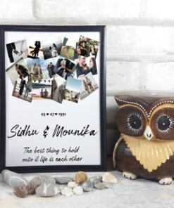 Couples, Couples Heart Collage Frames - Anniversary Gifts for Him & Her - Personalised Home Decor
