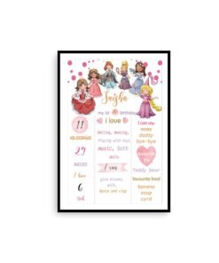 Alternative view of Personalized Baby First Year Poster Wall Frames - First Year Birthday Gifts for Baby Boy or Baby Girl