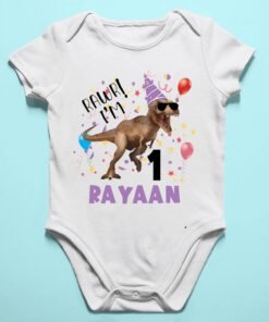 Personalized First Birthday Baby Rompers/T-Shirts