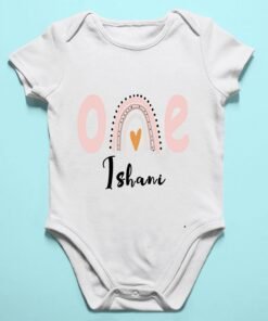 Alternative view of Personalized First Birthday Baby Rompers/T-Shirts