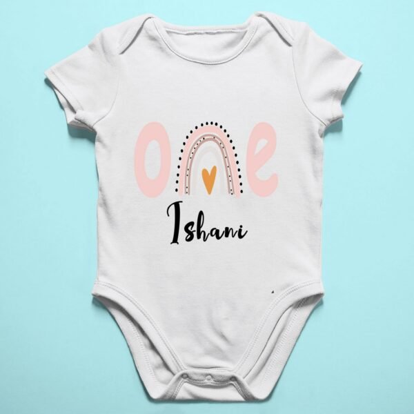 Alternative view of Personalized First Birthday Baby Rompers/T-Shirts