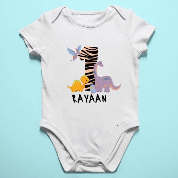 Alternative view of Personalized First Birthday Baby Rompers/T-Shirts