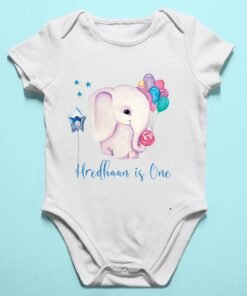 Alternative view of Personalized First Birthday Baby Rompers/T-Shirts
