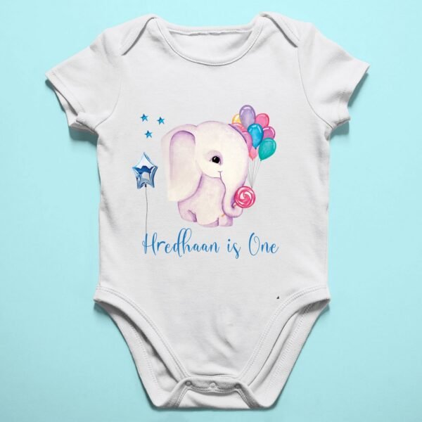 Alternative view of Personalized First Birthday Baby Rompers/T-Shirts