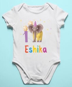 Alternative view of Personalized First Birthday Baby Rompers/T-Shirts