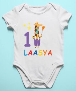 Alternative view of Personalized First Birthday Baby Rompers/T-Shirts