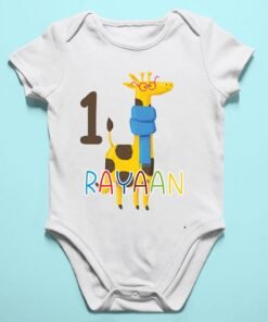 Alternative view of Personalized First Birthday Baby Rompers/T-Shirts