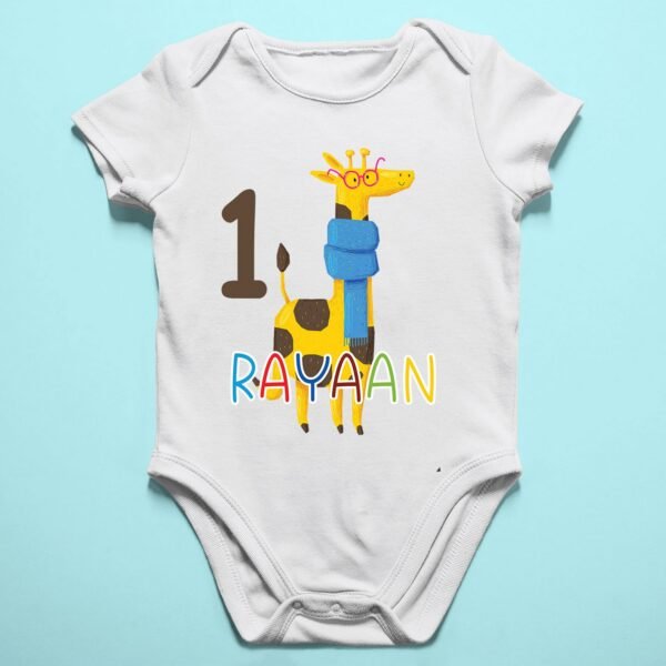 Alternative view of Personalized First Birthday Baby Rompers/T-Shirts