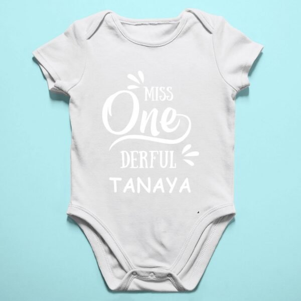 Alternative view of Personalized First Birthday Baby Rompers/T-Shirts