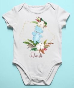Alternative view of Personalised Baby Names Rompers & T-Shirts