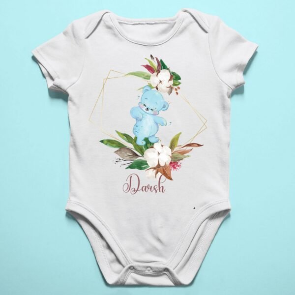 Alternative view of Personalised Baby Names Rompers & T-Shirts