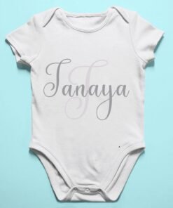 Alternative view of Personalised Baby Names Rompers & T-Shirts