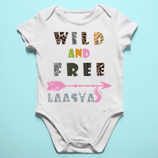 Alternative view of Personalised Baby Names Rompers & T-Shirts