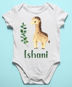 Alternative view of Personalised Baby Names Rompers & T-Shirts