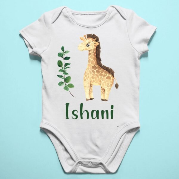 Alternative view of Personalised Baby Names Rompers & T-Shirts
