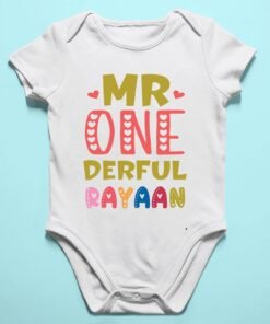 Alternative view of Personalized First Birthday Baby Rompers/T-Shirts