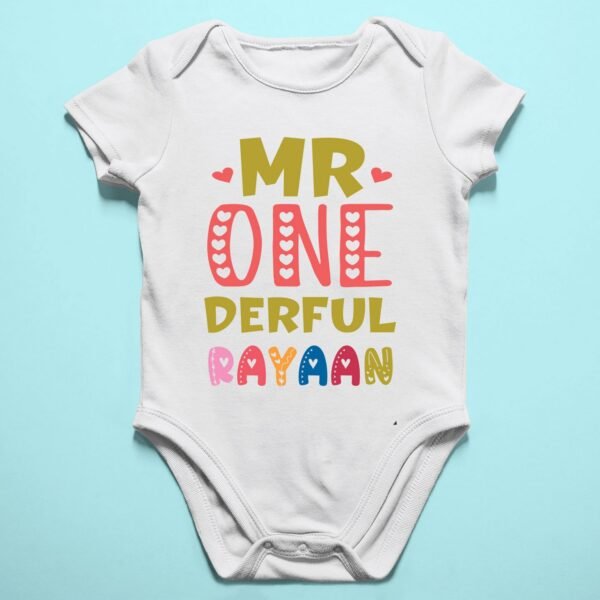 Alternative view of Personalized First Birthday Baby Rompers/T-Shirts