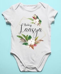 Alternative view of Personalised Baby Names Rompers & T-Shirts