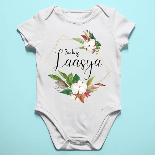 Alternative view of Personalised Baby Names Rompers & T-Shirts