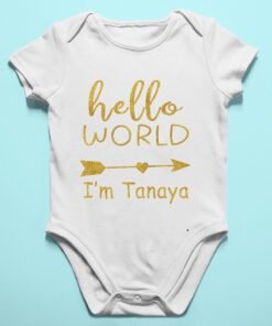 Personalised Baby Names Rompers & T-Shirts