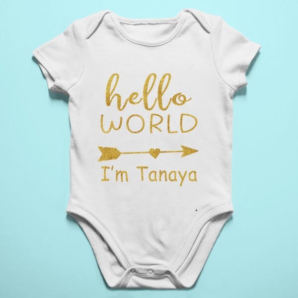 Personalised Baby Names Rompers & T-Shirts