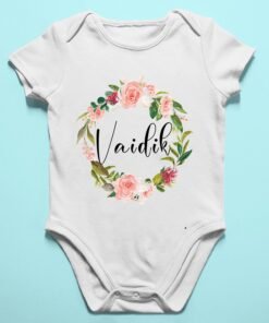 Alternative view of Personalised Baby Names Rompers & T-Shirts