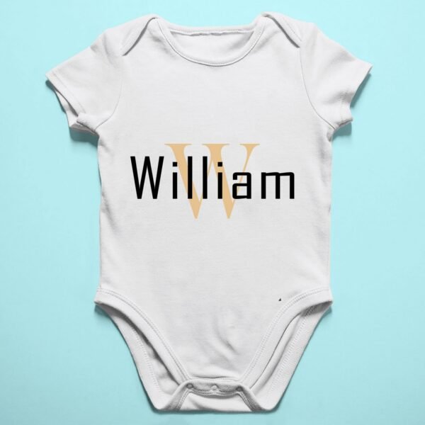 Alternative view of Personalised Baby Names Rompers & T-Shirts