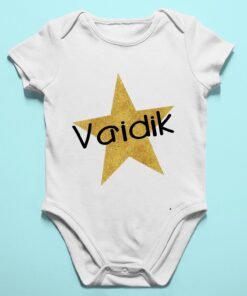 Alternative view of Personalised Baby Names Rompers & T-Shirts